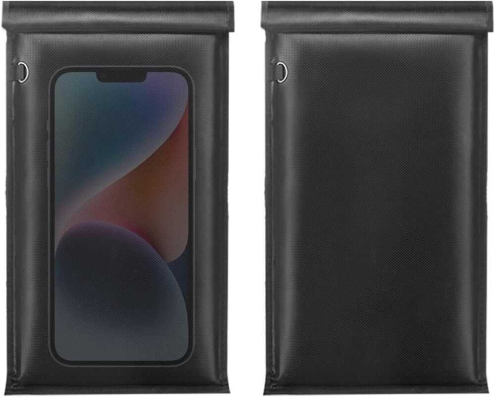 Bag for Phone,  Pouch for Key Fob, Fireproof & Waterproof  Bags EMP Proof,  Key Fob Protector, Cell Phone Signal Jammer (2 Pack)