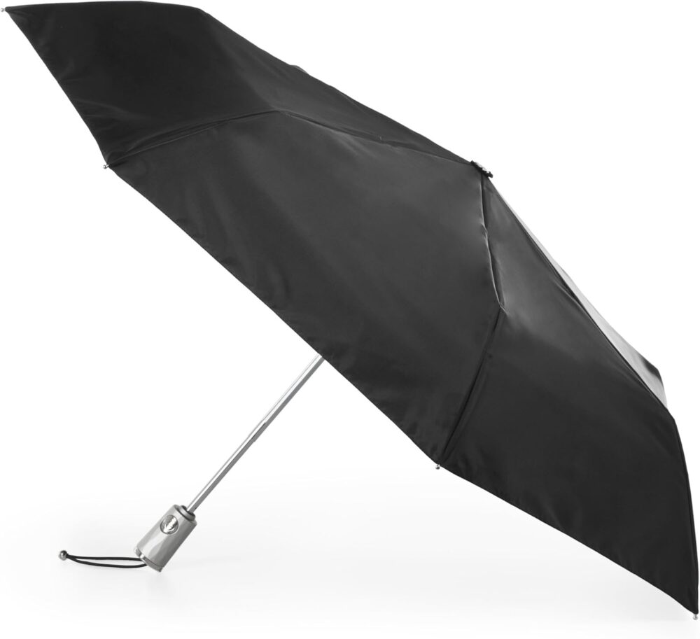 Automatic Eco Open Close Water-Resistant Travel Folding Umbrella with Sun Protection