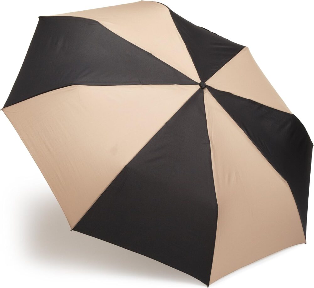 Auto Open Close Golf Size Umbrella, Black/British Tan, One Size